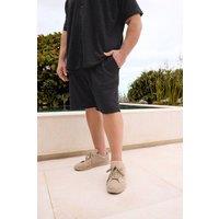BadRhino Men's Jersey Textured Shorts in Black | Size: 5-6XL