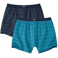Atlas for Men Men's Stretch Boxer Shorts Pack of 2 in Duck Egg Blue | Size: 4XL