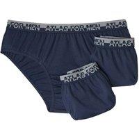 Atlas for Men Men's Briefs (Pack of 3) in Navy | Size: Small