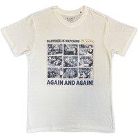 Friends Men's Happiness Is Watching T-Shirt in White | Size: Large