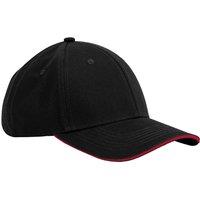 Beechfield Men's EarthAware 6 Panel Cotton Baseball Cap in Black