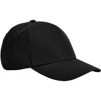 Beechfield Men's EarthAware Classic 5 Panel Cotton Baseball Cap in Black