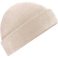 Beechfield Men's Fisherman Cotton Beanie in Light Beige