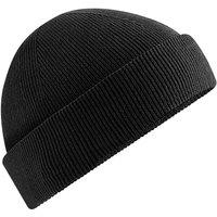 Beechfield Men's Fisherman Cotton Beanie in Black