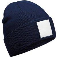 Beechfield Men's Appliqu Patch Beanie in Navy