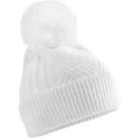 Beechfield Men's Snow Luxe Beanie in White