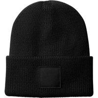 Beechfield Men's Tonal Patch Cuffed Beanie in Black