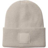 Beechfield Men's Tonal Patch Cuffed Beanie in Natural