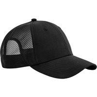Beechfield Men's Technical Mesh Trucker Cap in Black