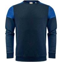 Printer PRIME Men's Contrast Crew Neck Sweatshirt in Navy | Size: 5XL