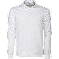 Printer Men's Homerun Long-Sleeved Polo Shirt in White | Size: Large