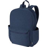 Floso Men's Zaino Plain Canvas 16L Backpack in Navy