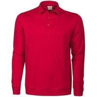 Printer Men's Homerun Long-Sleeved Polo Shirt in Red | Size: Medium