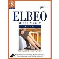 Elbeo Women's 20 Denier Sheer Magic Tights - Mid Grey | Size: Medium