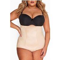 Yours Women's High Waist Control Brief in Light Beige | Size: 22-24