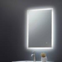 Bathroom Kingdom Noah Illuminated LED Mirror 800x600mm in Silver