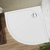 Bathroom Kingdom Oliver Stone Quadrant Shower Tray 900x900mm in White