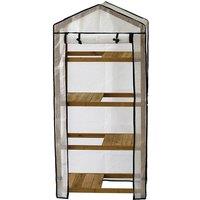 VegTrug Nursery Coldframe - Greenhouse Natural Wood in Grey