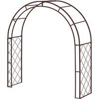 VegTrug Climbing Arch Rusty Brown - W131 x D40 x H144.5 CM
