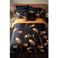 Ted Baker 'Gilded Floral' Cotton Duvet Cover Set in Black | Size: King