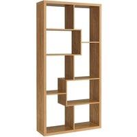 Lemon Pavilion Furniture Quebec Shelving Unit - MDF - L29 x W89 x H180.4 cm - Oak in Brown | Size: 1 Pack