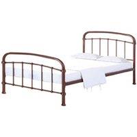 Lemon Pavilion Furniture 5 Feet Halston King Bed - Metal - L210 x W161 x H113 cm - Copper in Brown