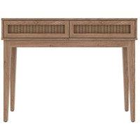 Lemon Pavilion Furniture Bordeaux Dressing Table - MDF - L32.1 x W110.2 x H84.8 cm - Oak in Brown | Size: 1 Pack