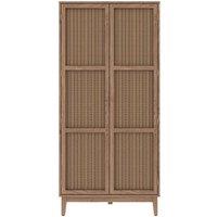 Lemon Pavilion Furniture Bordeaux 2 Door Wardrobe - MDF - L55.7 x W85 x H181 cm - Oak in Brown | Size: 1 Pack