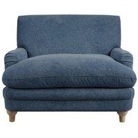 Lemon Pavilion Furniture Plumpton Chair Weave - L111.5 x W106 x H84.5 cm - Denim Blue/Oak in Blue | Size: 1 Pack