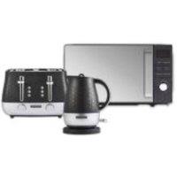 Morphy Richards Cassini Kettle, Toaster, Microwave Moonless Night Bundle in Black | Size: Medium