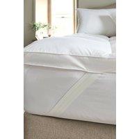 CHRISTY 'Cloud Loft' 5cm Deep Soft Cushioned Mattress Topper in White | Size: Double