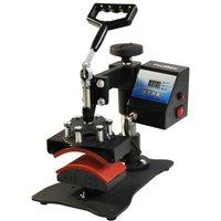 Monstershop PixMax Sublimation Cap Heat Press Machine in Black