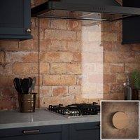 Splashback Crystal Clear Indoor Copper Cap Glass Kitchen s 600 x 750mm