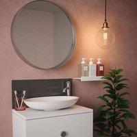 Splashback Charcoal Grey Toughened Glass Bathroom s 250mm x 500mm x 4mm