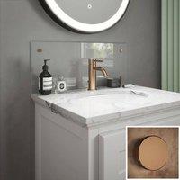 Splashback Crystal Clear Copper Cap Glass Bathroom s 250x600x4 mm