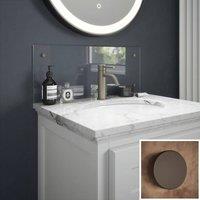 Splashback Crystal Clear Bronze Cap Glass Bathroom s 250 x 600 x 4 mm