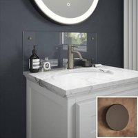 Splashback Crystal Clear Bronze Cap Glass Bathroom s 250mm x 500mm x4mm