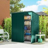 OUTSUNNY 5 x 3.5ft) Metal Garden Shed with Effortless Assembly in Green