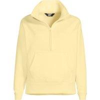 Lands' End Women's Serious Sweats Quarter Zip Sweatshirt in Yellow | Size: 16-18