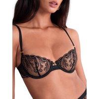Aubade Women's Cosmic Romance Half Cup Bra in Black | Size: 34D