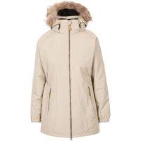 Trespass Women's Celebrity Insulated Longer Length Parka Jacket in Light Oak | Size: Small