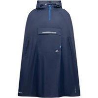 Trespass Men's Qikpac Hooded Waterproof Packaway Poncho in Navy | Size: Medium