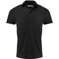 James Harvest Men's American Supreme Polo Shirt in Black | Size: XL