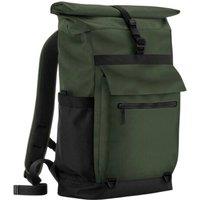 Quadra Men's Axis Roll Top Backpack in Dark Green
