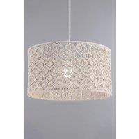 BHS Lighting Large Macrame Easy Fit Light Shade in Ivory