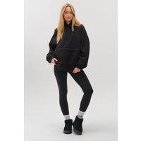 BCouture Women's Sherpa Fleece Hoodie & Leggings Set in Black | Size: Small
