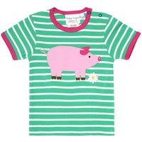 Toby Tiger Pig Applique Short-Sleeved T-Shirt | Size: 3-6 m