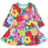 Toby Tiger Fruit Flower Print Skater Dress | Size: 18-24 m
