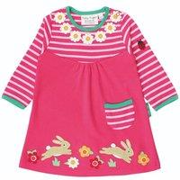 Toby Tiger Leaping Bunny Applique T-Shirt Dress | Size: 2-3 Years