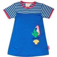 Toby Tiger Seahorse Applique T-Shirt Dress | Size: 2-3 Years